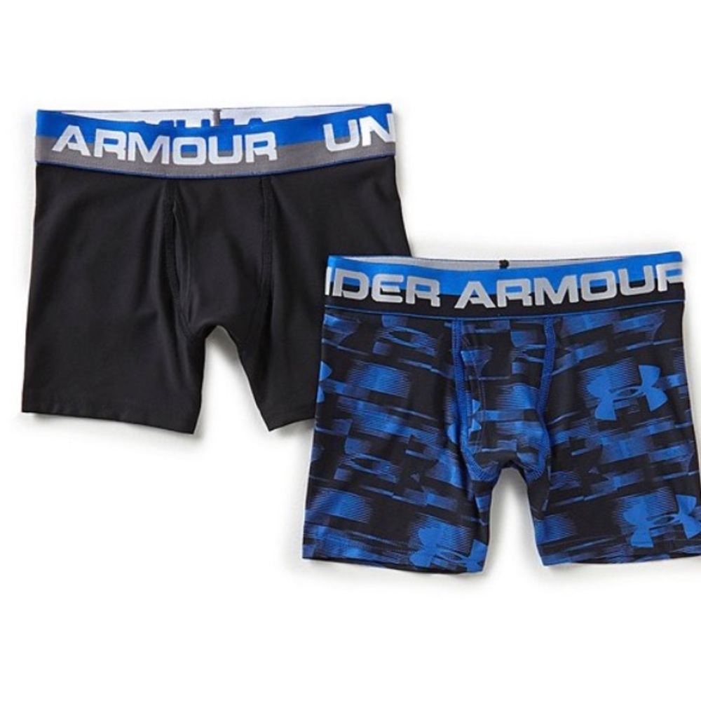 (2) Under Armour Big Boys Boxer Briefs.